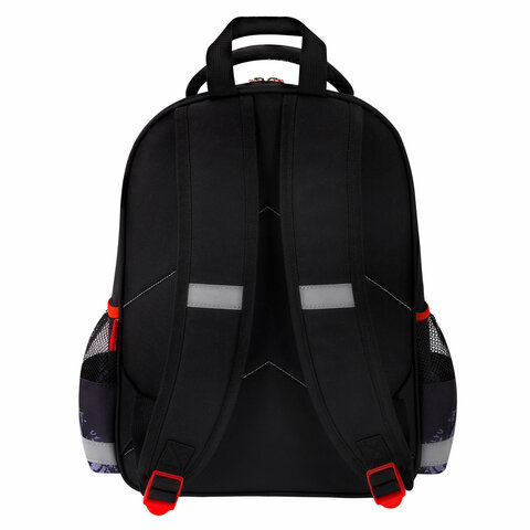 Рюкзак ПИФАГОР SCHOOL, 1 отделение, 3 кармана, «Street race», 38×28×14 см