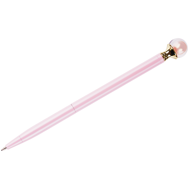 Ручка шариковая автоматическая MESHU «Pink pearl» синяя, 1.0мм