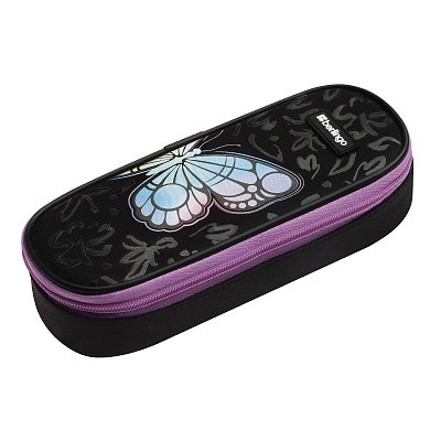 Пенал корпусный 1 отделение, 220×90×45 мм, Berlingo «Butterfly Effect», полиэстер
