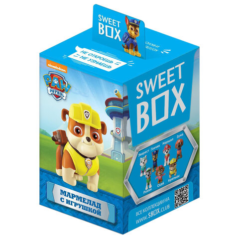 Жевательный мармелад с игрушкой Sweet Box (СВИТБОКС) «ЩЕНЯЧИЙ ПАТРУЛЬ», 10 г