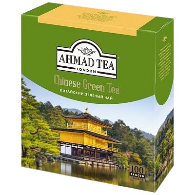 Чай Ahmad Tea «Китайский», зеленый, 100 пакетиков по 1.8г