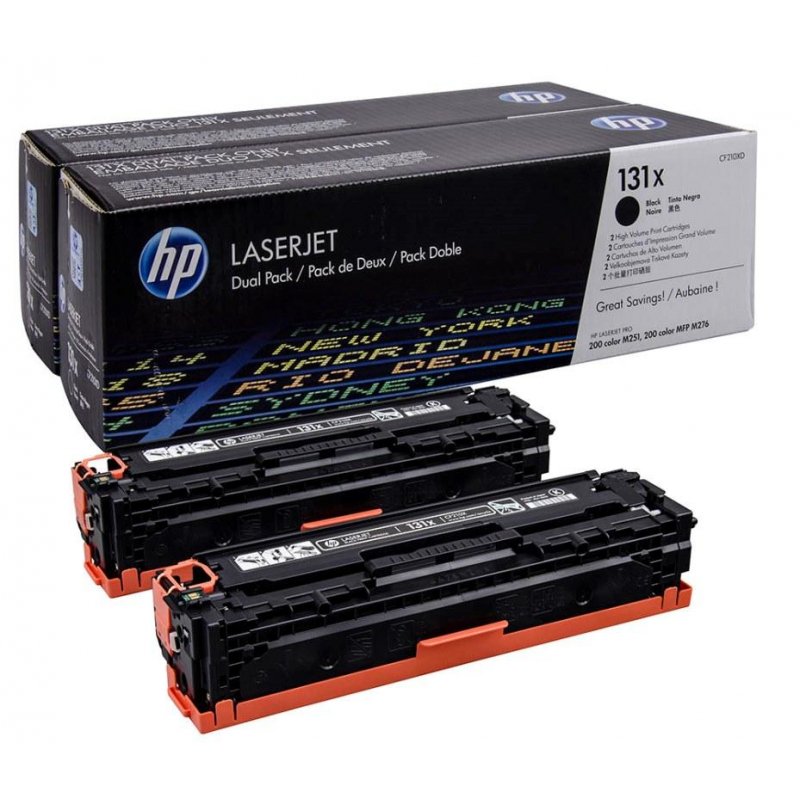 Картридж лазерный HP 131X CF210XD чер.для HP LaserJet Pro 200 color M2512(2