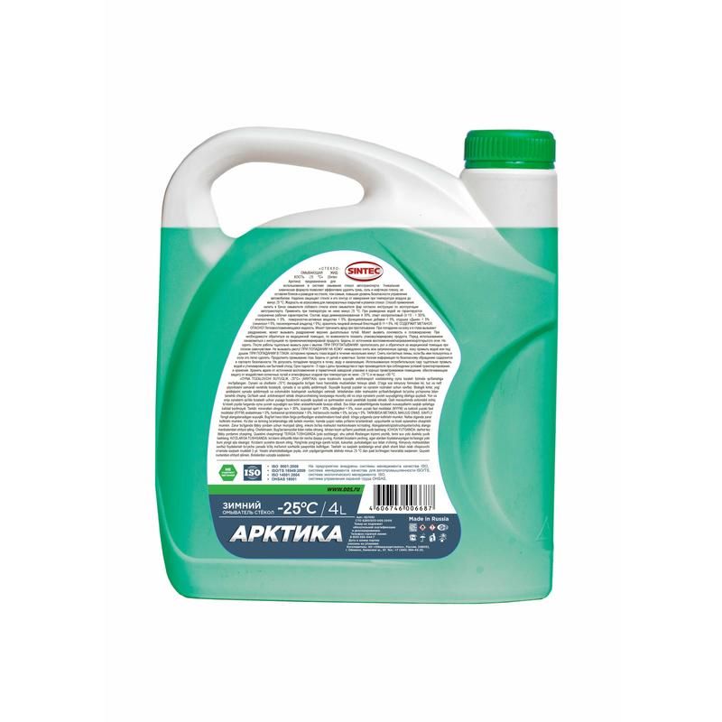 Жидкость незамерзающая Sintec Арктика -25°С канистра 4 л