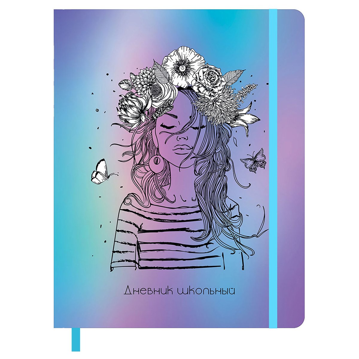 превью Дневник 1-11 кл. 48л. ЛАЙТ BG «Spring style», иск. кожа, печать, ляссе, на резинке