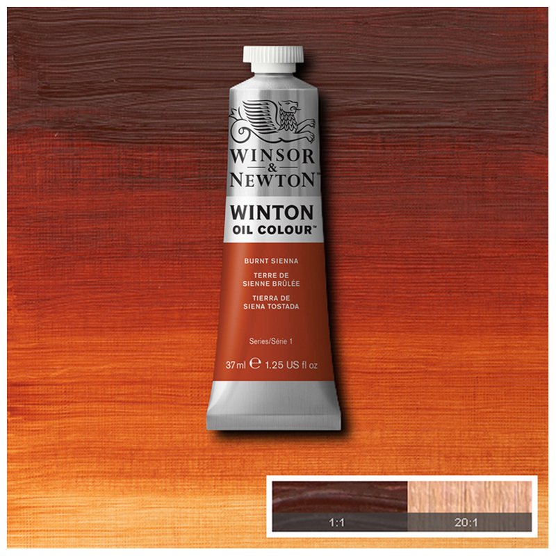 Краска масляная художественная Winsor&Newton «Winton», 37мл, туба, жженая сьена