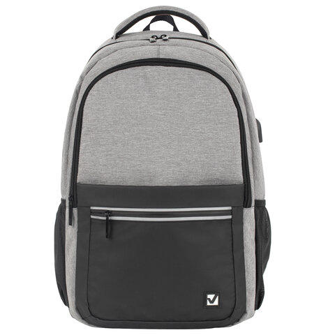 Рюкзак BRAUBERG URBAN универсальныйс отд. для ноутбукаUSB-портDetroitсер46×30х16 см,229894