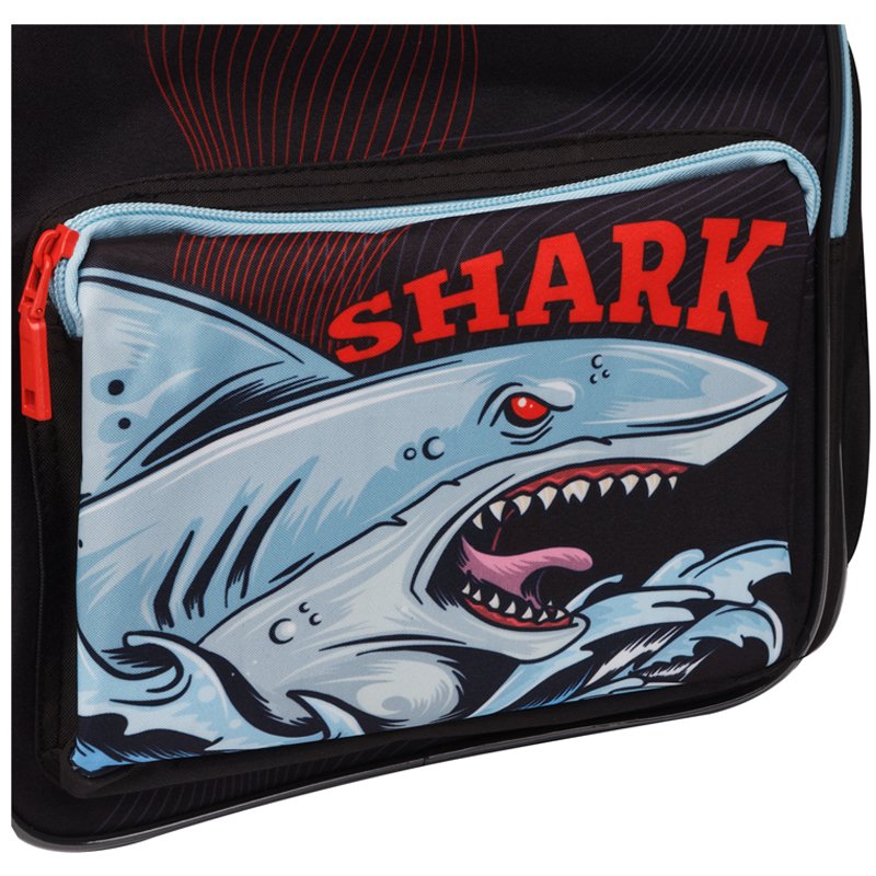 Ранец ArtSpace облегченный Happy School «Shark» 39×28×18см, 1 отделение, 4 кармана, анатомическая спинка