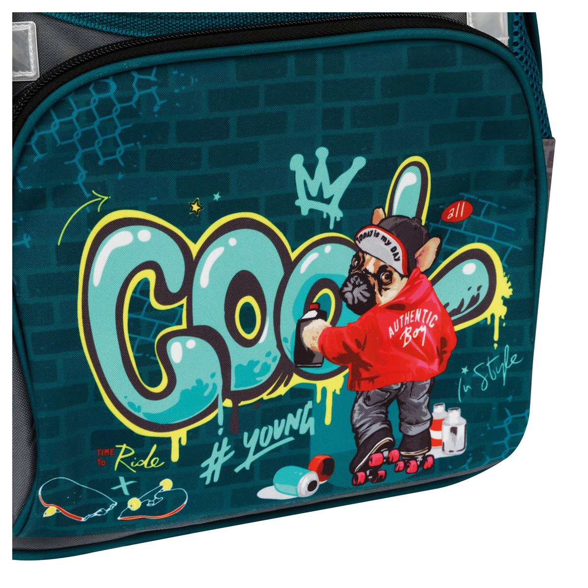 Ранец ArtSpace Junior «Cool» 37×28×21см, 1 отделение, 3 кармана, анатомическая спинка