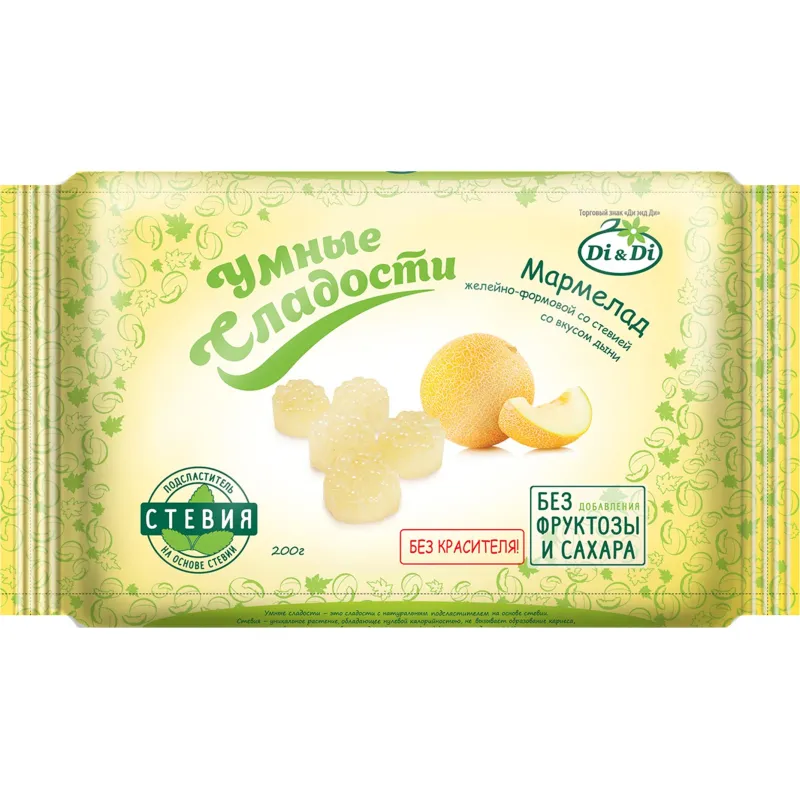 превью Мармелад Умные сладости Di&Di желейно-формовой со вкусом дыни 200 г