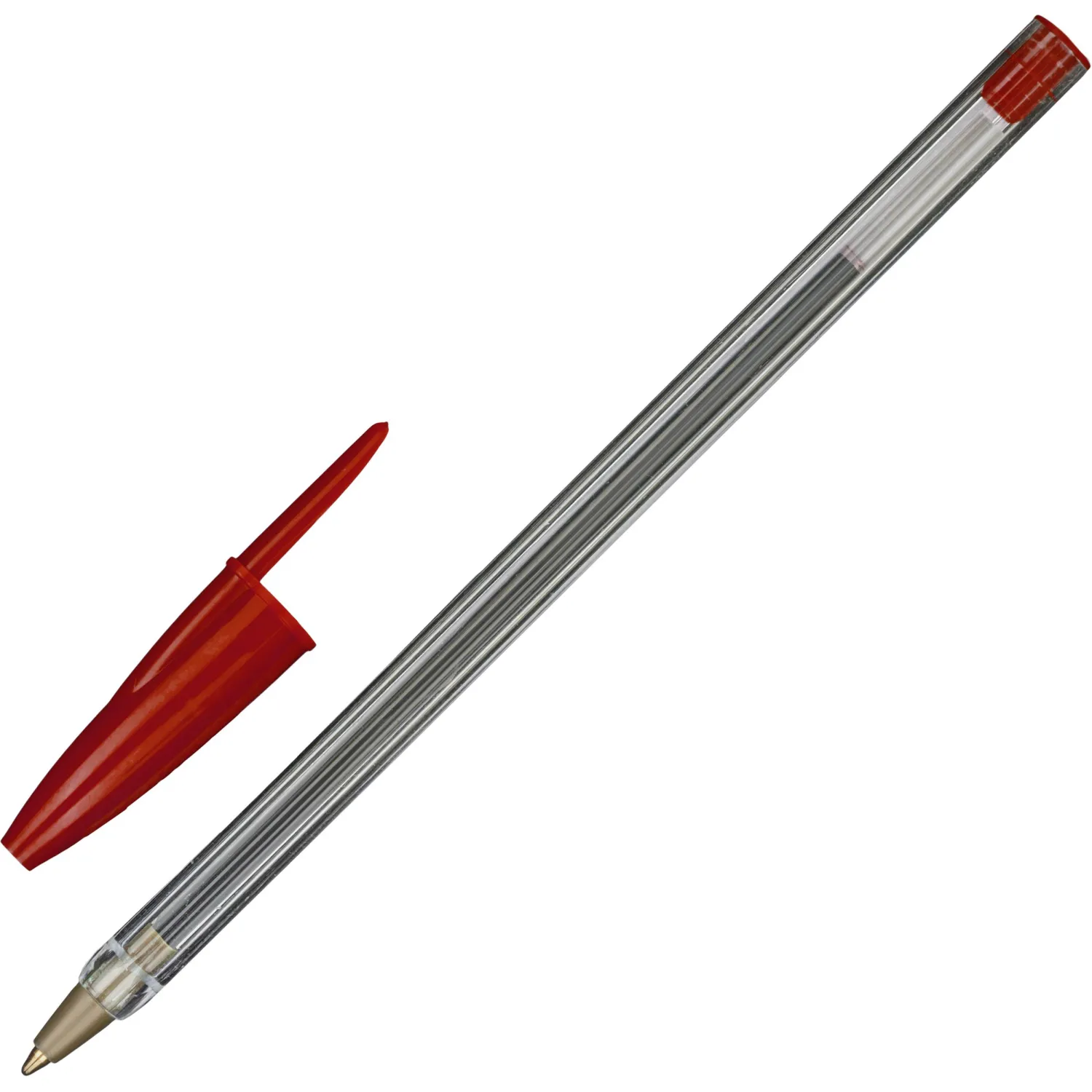 превью Ручка шариковая неавтоматическая Выбор есть (Attache Economy) красная (толщина линии 0.7 мм)
