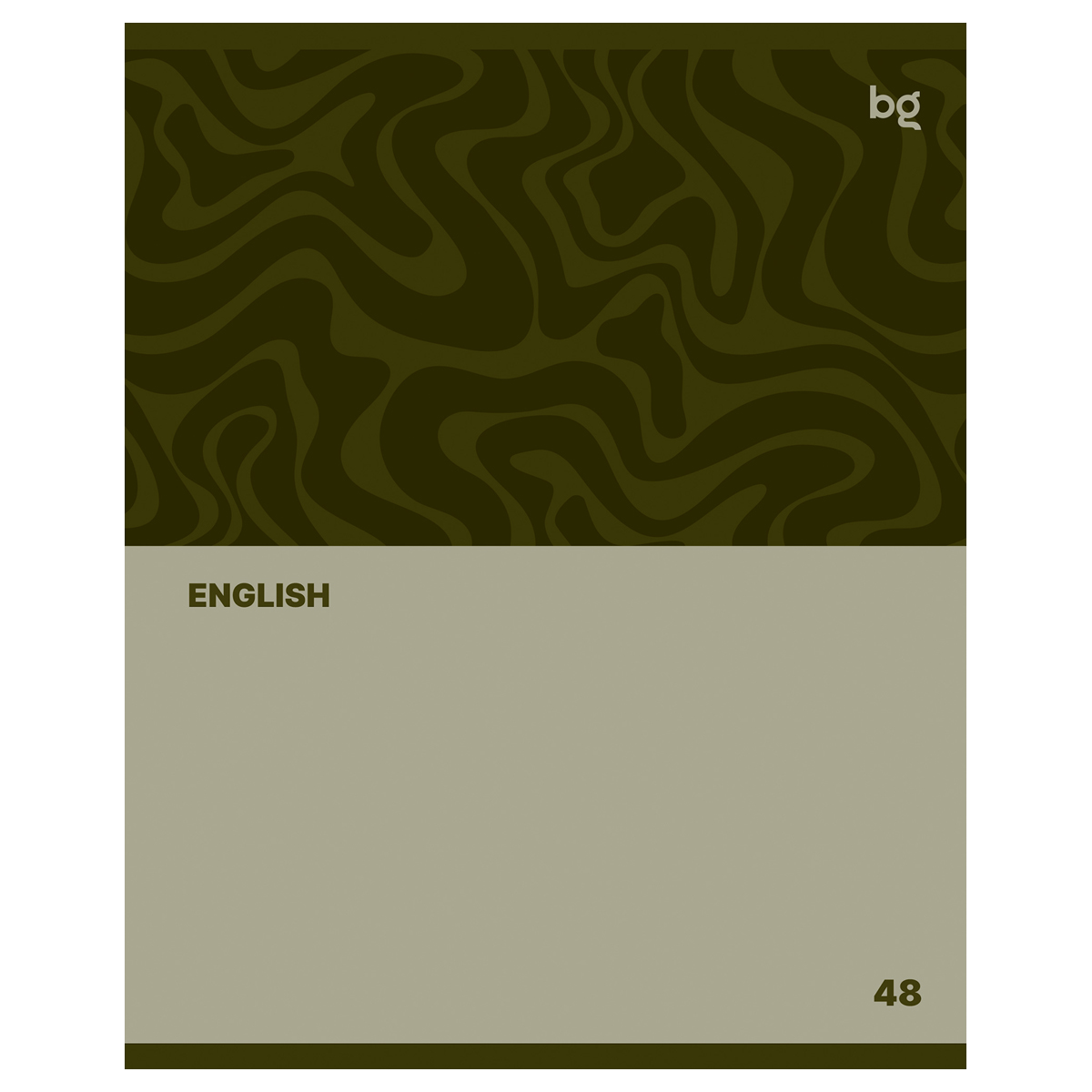 превью Тетрадь предметная 48л. BG «Single colour» - Английский язык, эконом