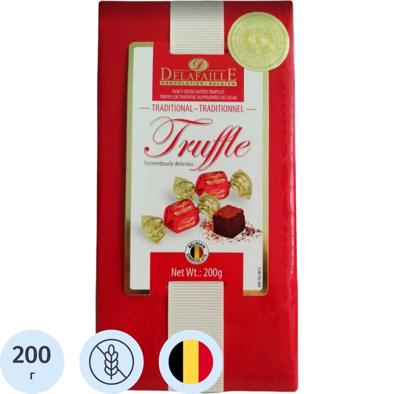 превью Конфеты Delafaille Трюфели шоколадные традиционные, 200г