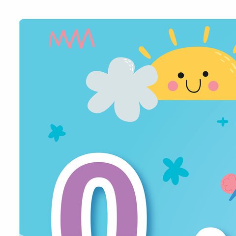 Настольное покрытие BRAUBERG KIDS для труда и творческих занятий, ПВХ, «Numbers», 50×35 см