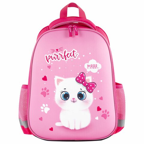 Ранец ПИФАГОР EVA BASIC, 1 отделение, «Fluffy cat», 39×30х16 см
