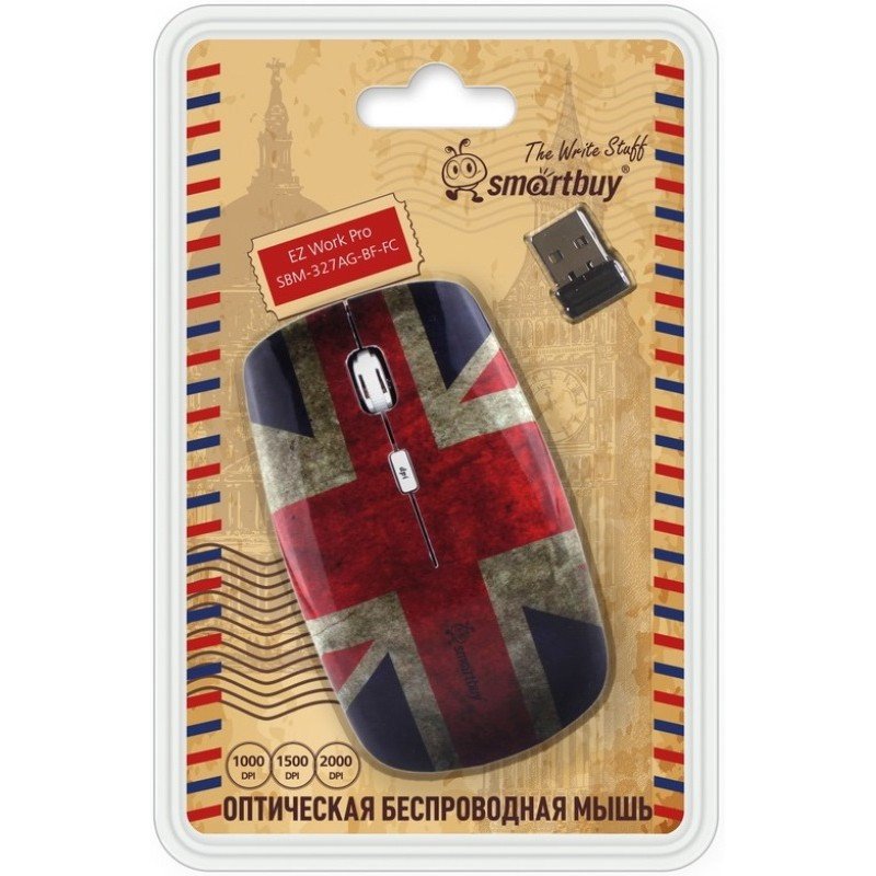 Мышь компьютерная Smartbuy 327AG (SBM-327AG-BF-FC) принт Британский флаг