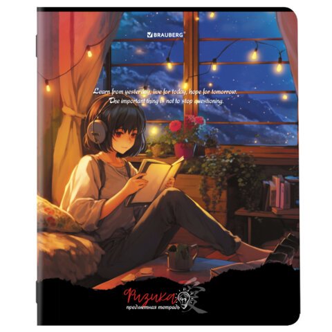 Тетради предметные, КОМПЛЕКТ 12 ПРЕДМЕТОВ, 48 л., матовая ламинация, BRAUBERG, «ANIME GIRLS»