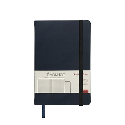 Блокнот А5 100л Bruno Visconti MEGAPOLIS VELVET резин, т-синий NAVY 3-525/16