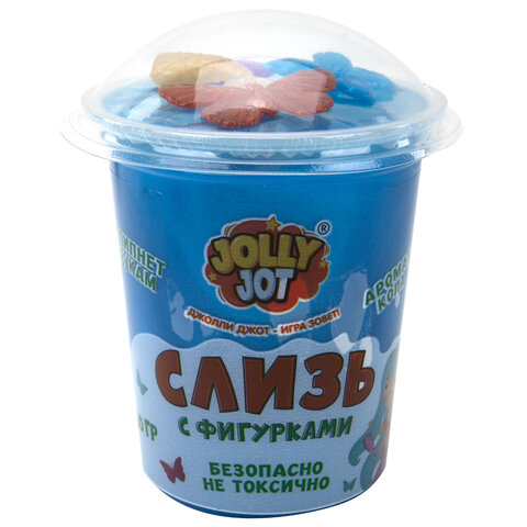 Слайм, слизь с фигурками, русалочки, 200 г, НАБОР 3 шт., JOLLY JOT (ДЖОЛЛИ ДЖОТ)