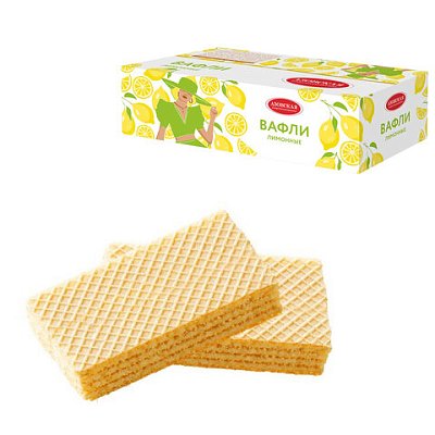 Вафли АЗОВСКАЯ со вкусом лимона 2.8 кг