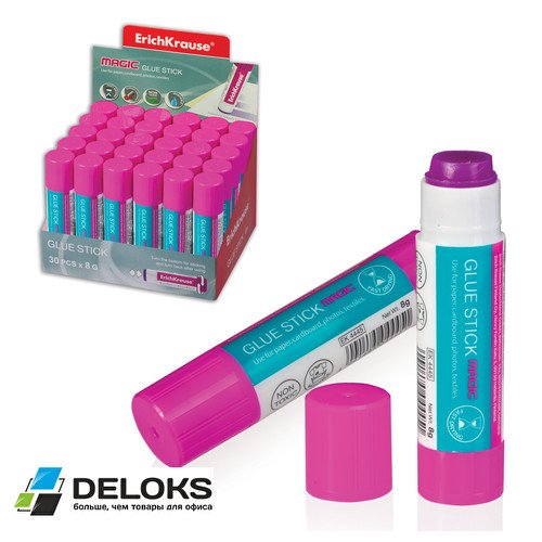превью Клей-карандаш ERICH KRAUSE «Magic», 8 г, розовый