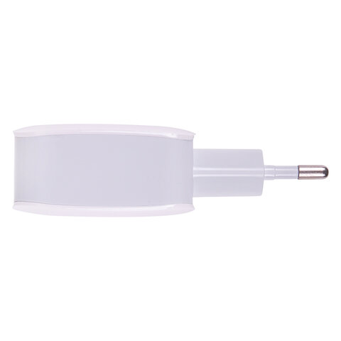 Быстрое зарядное устройство сетевое (220В) SONNEN, порт USB, QC 3.0, выходной ток 3А, белое