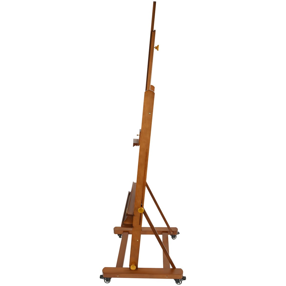 Мольберт напольный студийный Гамма «Старый мастер», 59.5×59.5×190 (370)см, красный лакированный бук