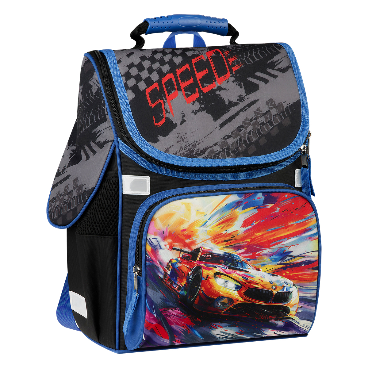 превью Ранец ArtSpace Junior «Speed» 37×28×21см, 1 отделение, 3 кармана, анатомическая спинка