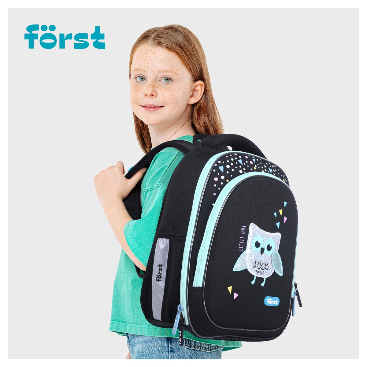Ранец Först F-Light «Little one» 36×27×15см, 2 отделения, 2 кармана, анатомическая спинка