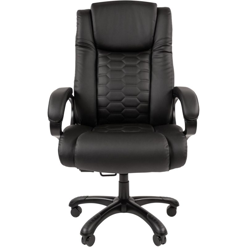 Кресло VT_EChair-641 TPU к/з черный, пластик черный
