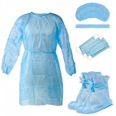 Комплект одежды защитный стерильный (халатшапочкамаскабахилы)NF