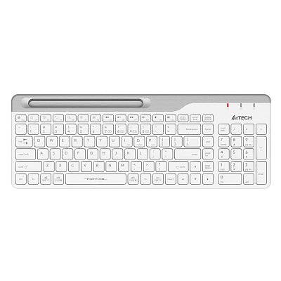 Клавиатура A4Tech Fstyler (FBK25 WHITE) белый/серый USB беспроводн/BT/Radio