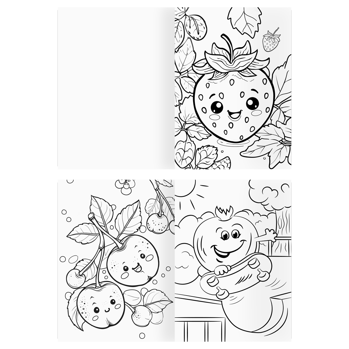 Раскраска А4, 16 стр., ТРИ СОВЫ «В стиле kawaii»