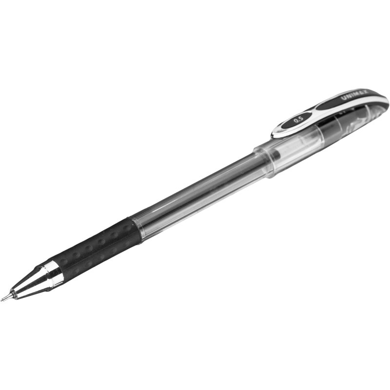 Ручка гелевая Unimax Max Gel черная (толщина линии 0.3 мм)