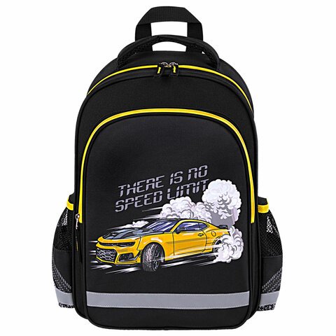 Рюкзак ПИФАГОР SCHOOL, 1 отделение, 3 кармана, «Extreme speed», 38×28×14 см
