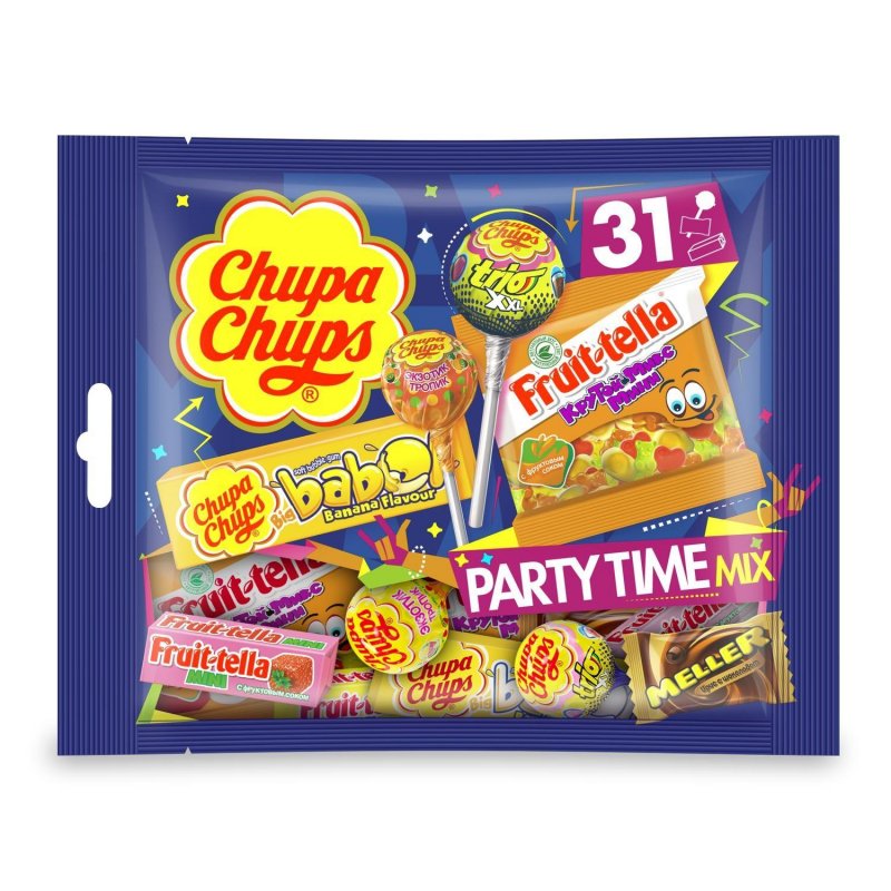 Конфеты Chupa Chups Party Time Mix ассорти 380 г арт. 1145297 купить