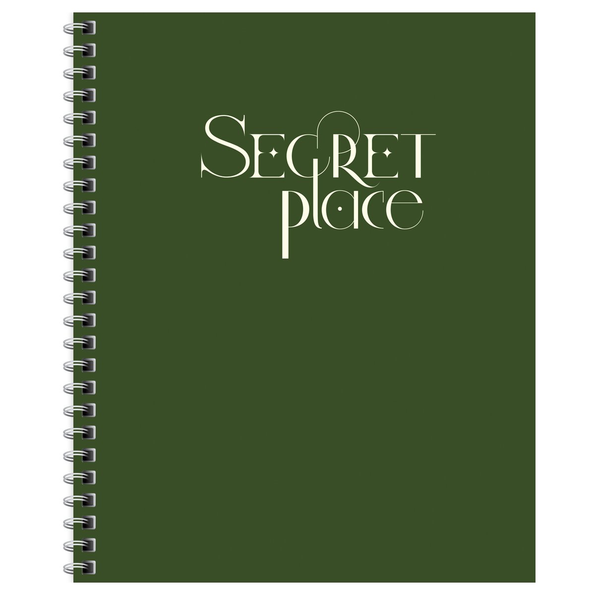 Тетрадь 96л., А5, клетка на гребне BG «Secret place», матовая ламинация, выб. лак, твердая обложка