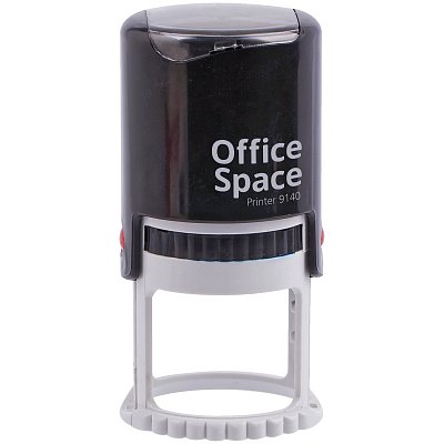 Оснастка для печати OfficeSpace, Ø40мм, пластмассовая, с крышкой