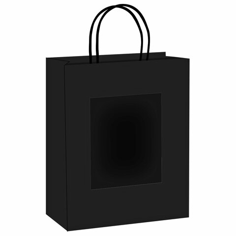 Пакет подарочный КОМПЛЕКТ 7 штук 32×13x26см скретч-слой+стилус, «Black Kraft», ЗОЛОТАЯ СКАЗКА