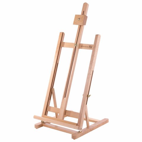 превью Мольберт настольный из бука, 27.5×97х32 см, высота холста 56 см, BRAUBERG ART CLASSIC
