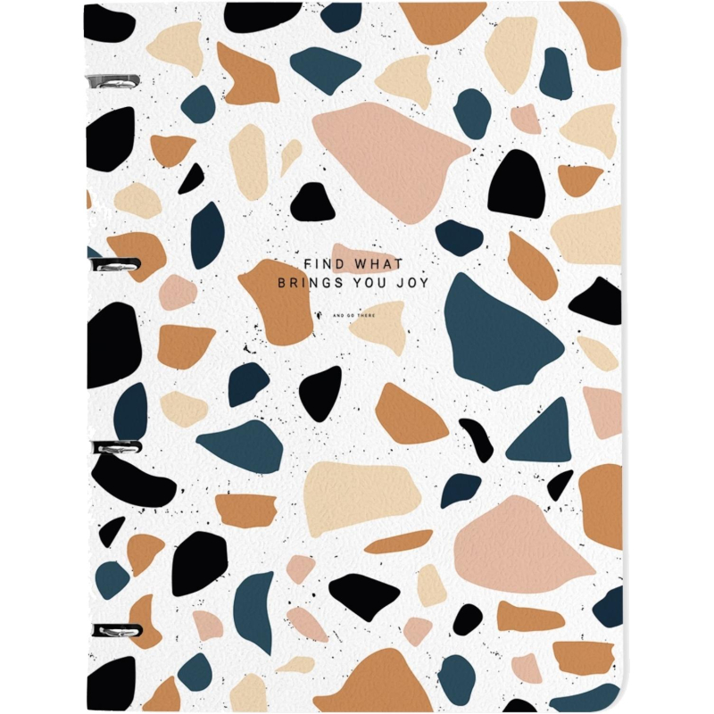 Тетрадь со сменным блоком А4.120л, Be Smart, Terrazzo, N3760