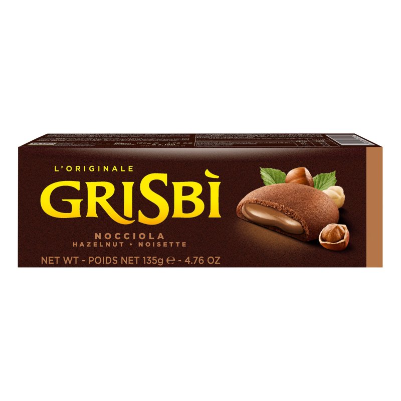 превью Печенье Grisbi с начинкой из орехового крема, 135г