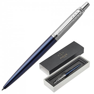 Ручка шариковая PARKER «Jotter Core Royal Blue CT», корпус синий, хромированные детали, синяя