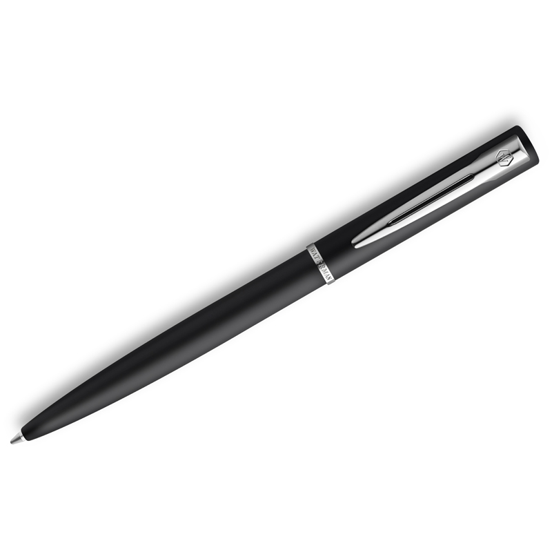 превью Ручка шариковая Waterman «Allure Black» синяя, 1.0мм, кнопоч., подарочная упаковка