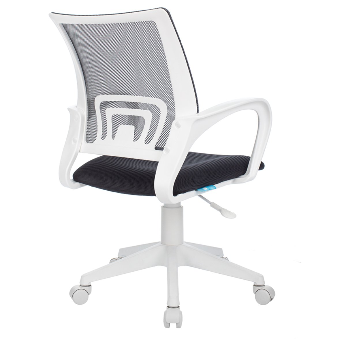 Кресло оператора Helmi HL-M95 R (W695) «Airy», спинка сетка серая/сиденье ткань TW серая, пиастра, пластик белый