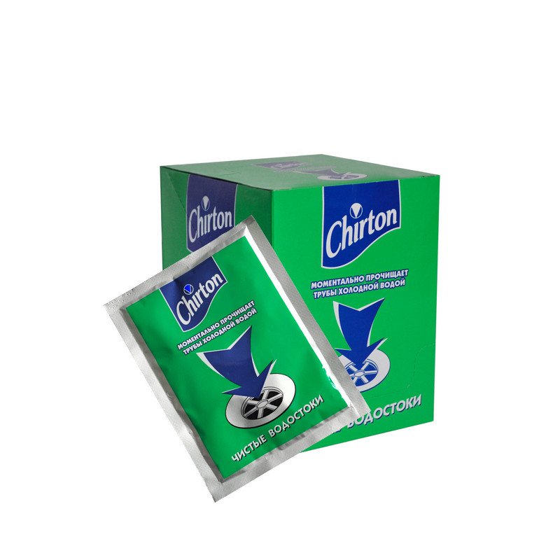 Cредство для прочистки труб CHIRTON (порошок)60 гр. 
