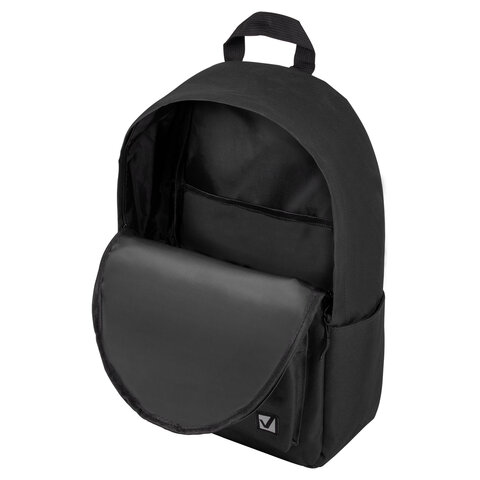 Рюкзак BRAUBERG POSITIVE универсальный, потайной карман, «Black», 42×28х14 см