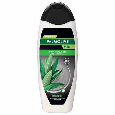 Шампунь мужской 450мл PALMOLIVE MEN «Экстракт шалфея», против перхоти, ш/к 56577