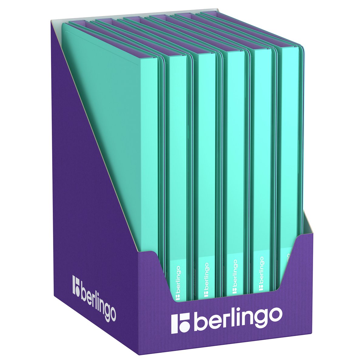 Папка с пружинным скоросшивателем Berlingo «Haze», 17мм, 600мкм, с внутр. карманом, мятная, софт-тач