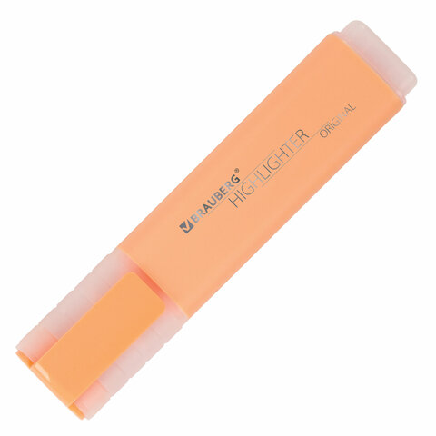Текстовыделитель BRAUBERG «ORIGINAL PASTEL», ПЕРСИКОВЫЙ, линия 1-5 мм