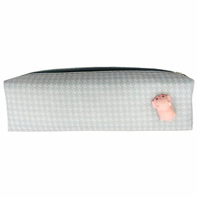 Пенал ЮНЛАНДИЯ ЮНИОР, 1 отделение, полиэстер, аппликация, Piggy, 20×6х4 см